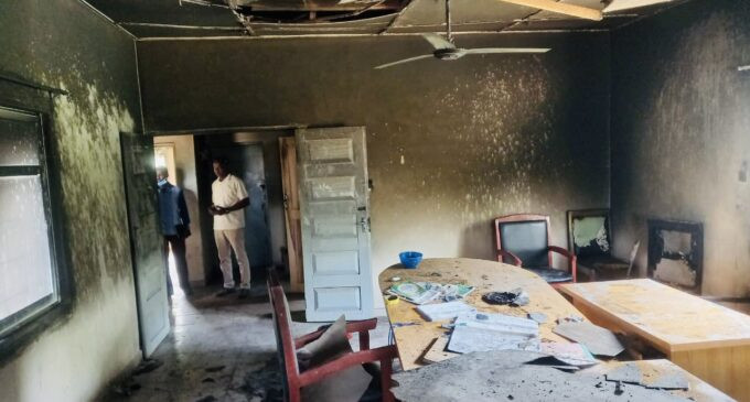 The fire attack on our Ogun office destroyed 65,000 uncollected PVCs, according to INEC.