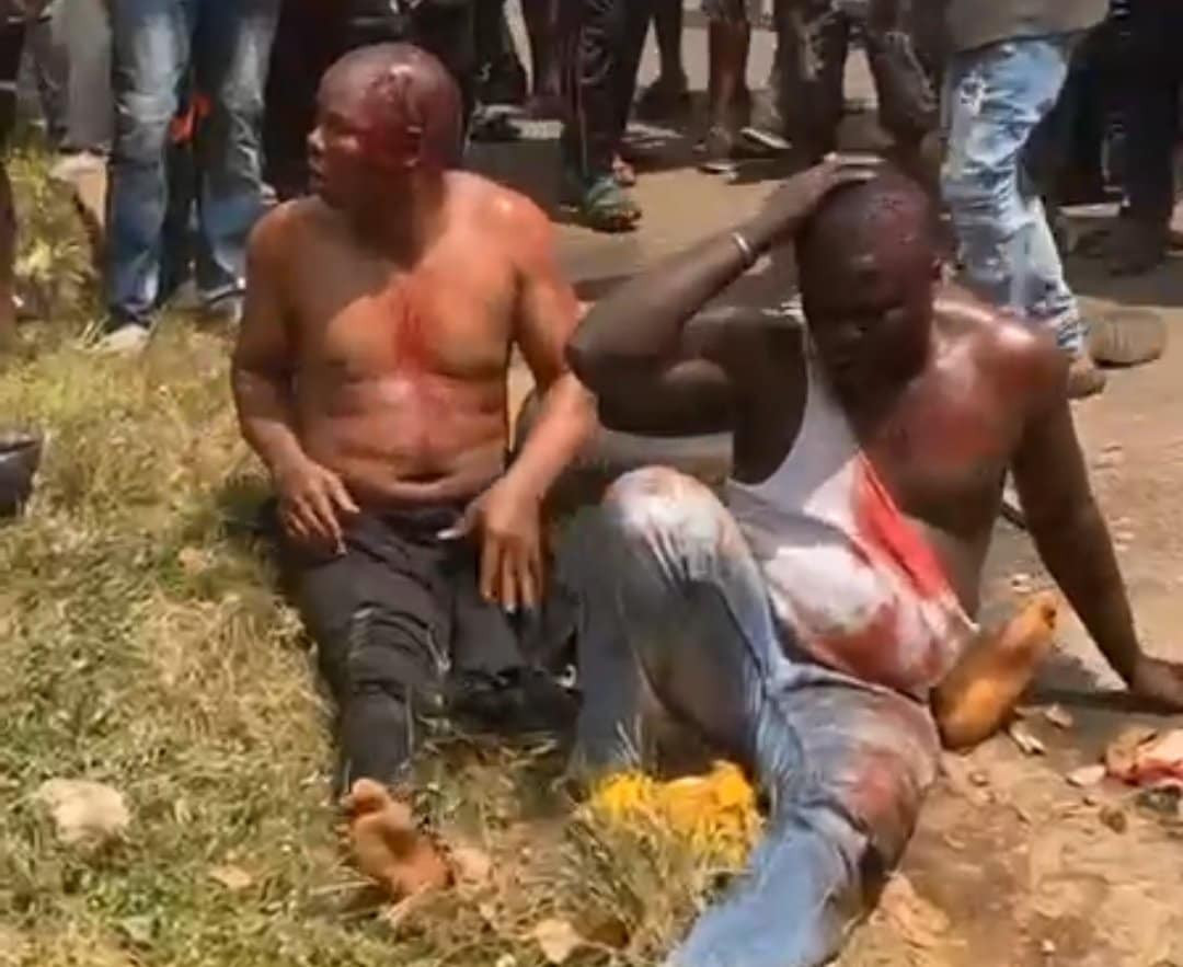 Enugu CP condemns the burning of two alleged POS robbers and says that one of the suspects was a police constable who had been dismissed (video)