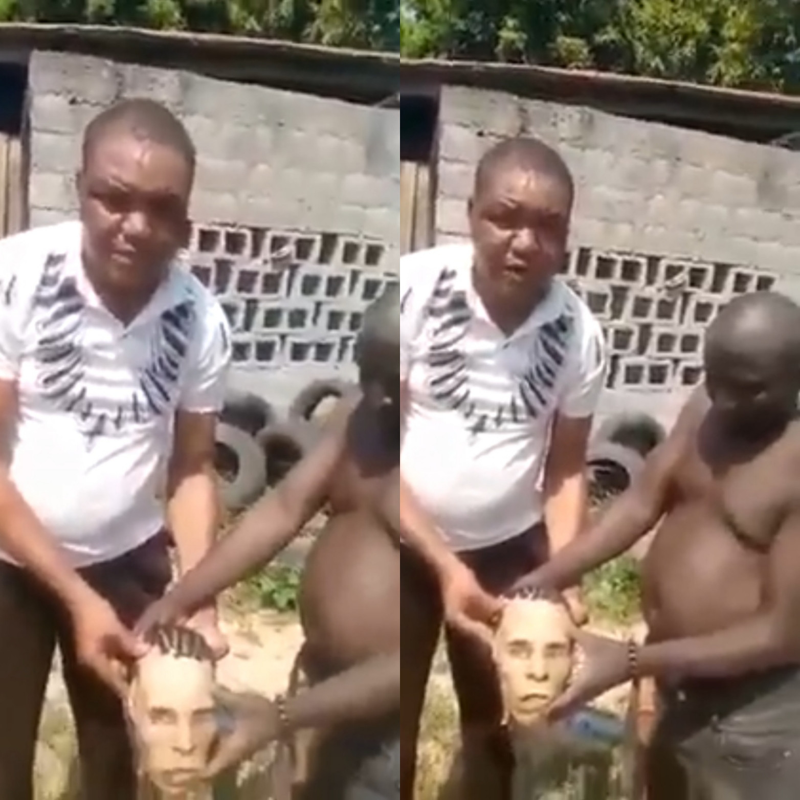 In Abuja, two men were arrested with a human head (video)