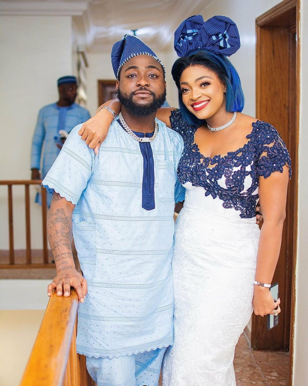 Additional photos of Chioma, Davido, and his family at the swearing-in ceremony for his uncle Ademola Adeleke as the sixth executive governor of Osun state