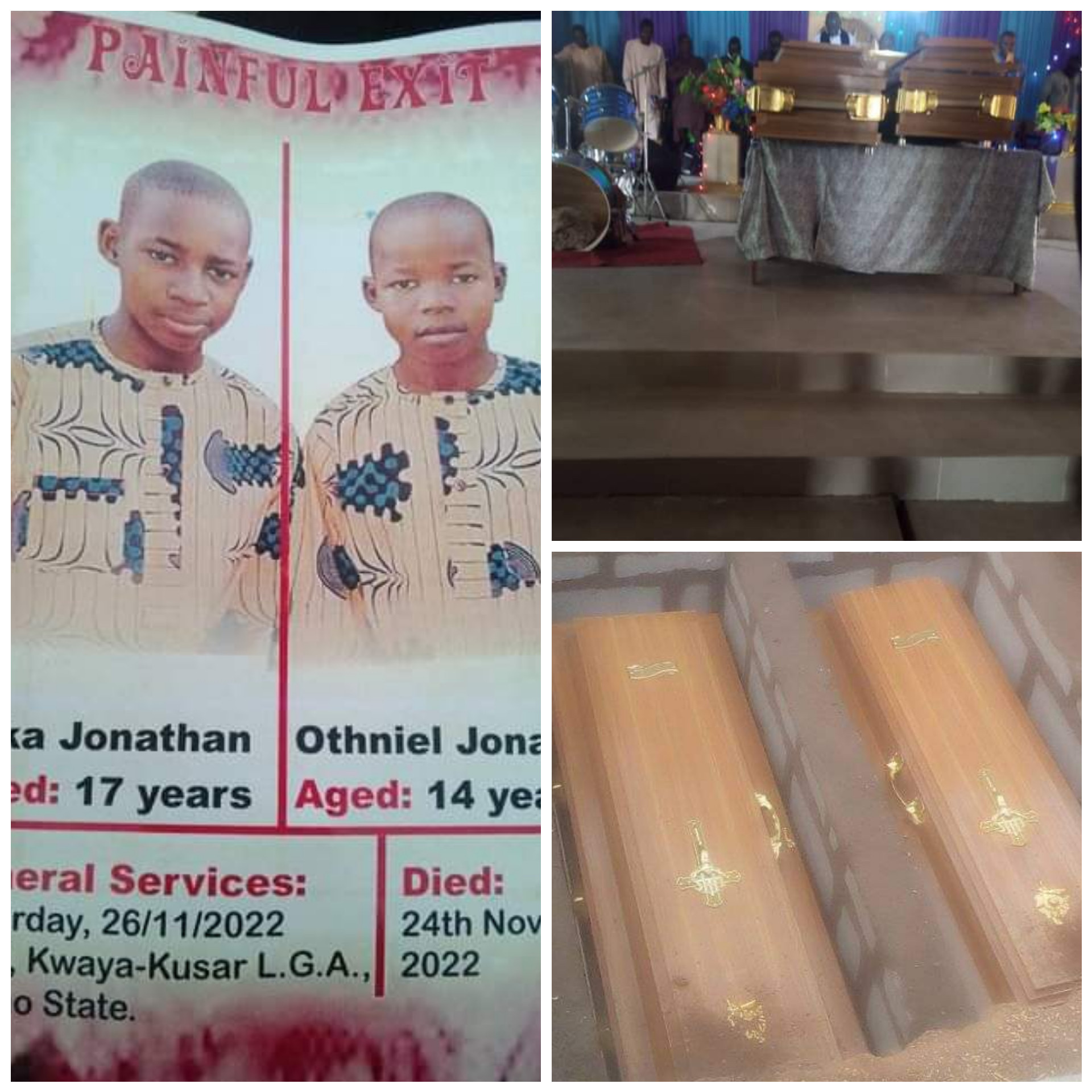 In Borno, two brothers who were reportedly poisoned to death were laid to rest.