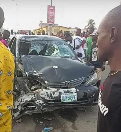 At the Calabar bikers' procession, many are presumed dead after a car ploughs through the throng.