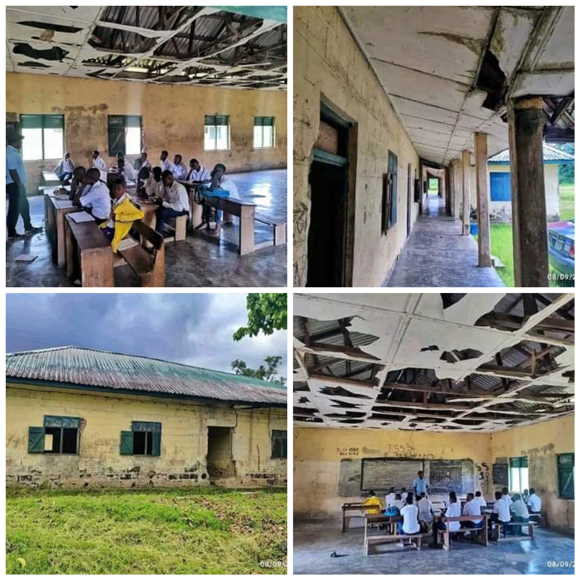 View the appalling condition of the secondary school in the Bayelsa village (photos)