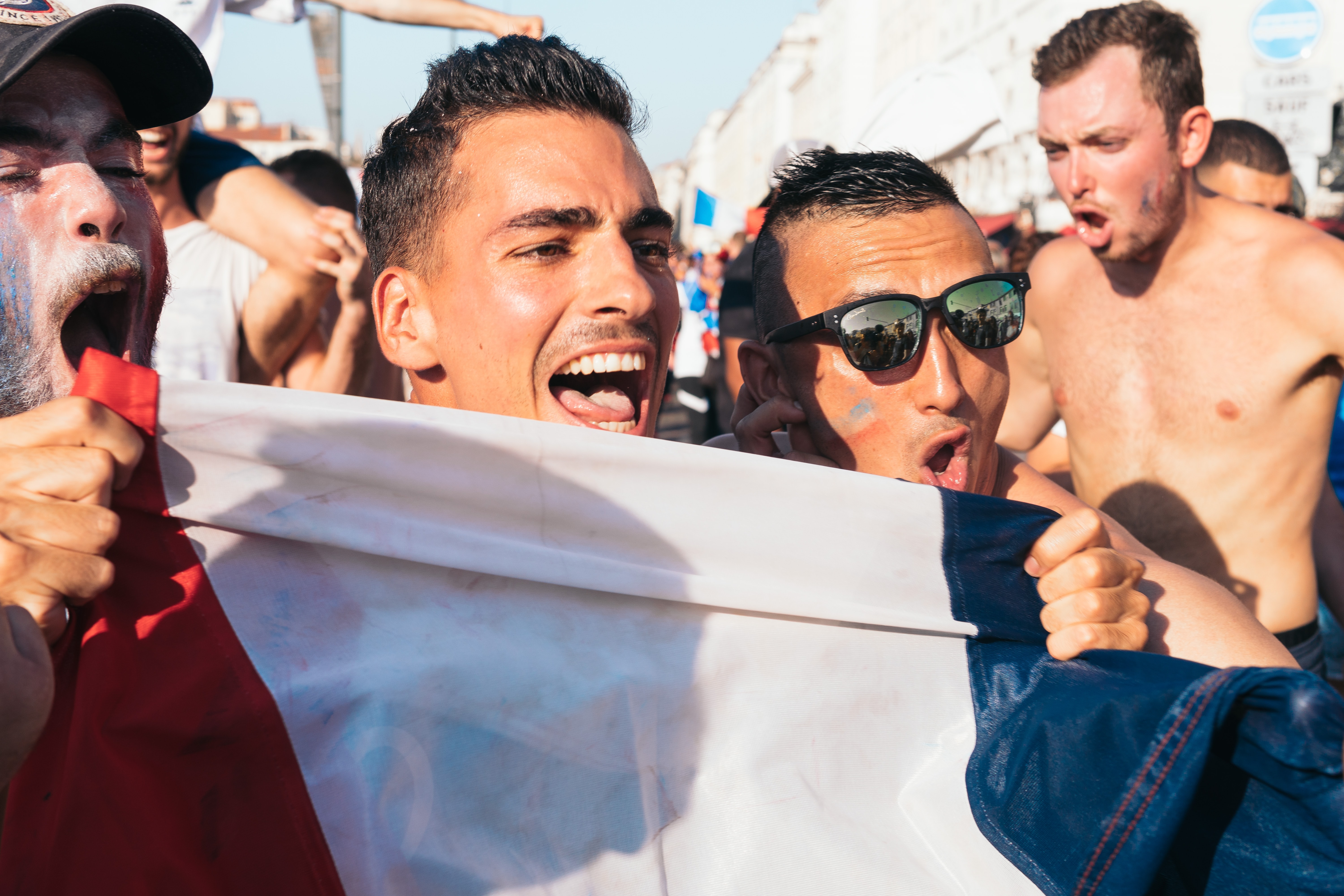 France defeats England 2-1 to maintain its World Cup ambition.